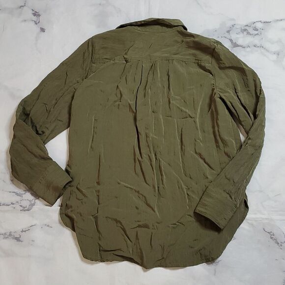 Madewell Green Button Up Shirt - Picture 6 of 6